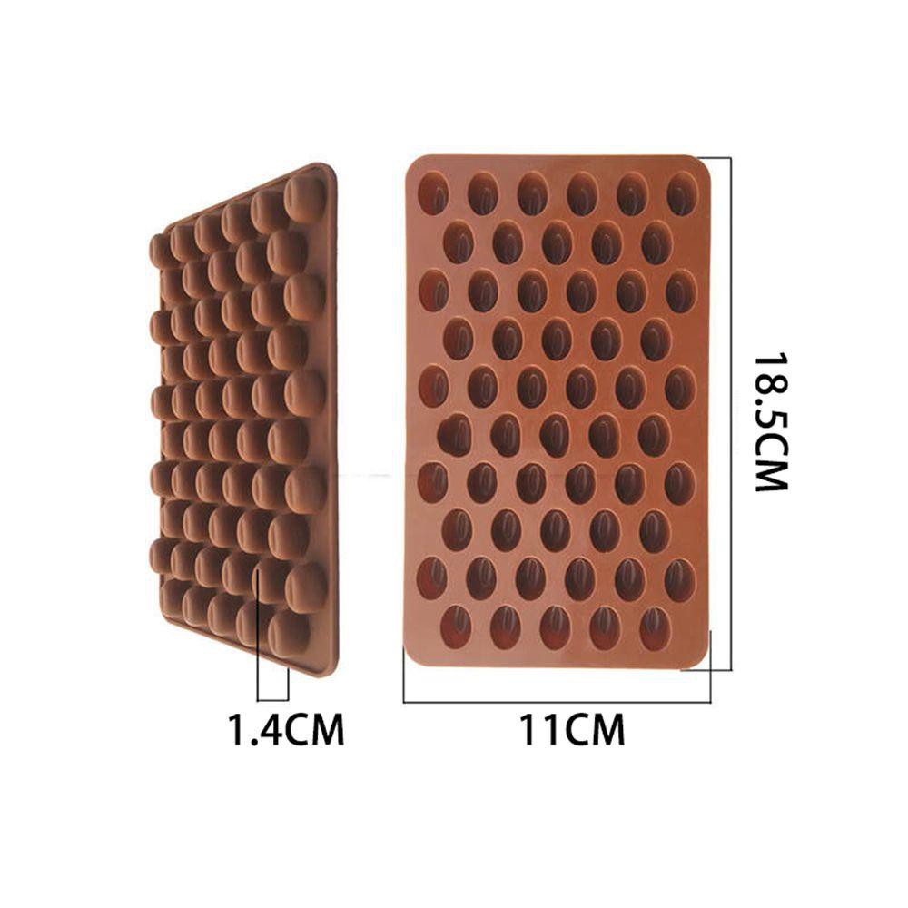 Khuôn tạo hình bánh bằng silicone hình 55 hạt cà phê