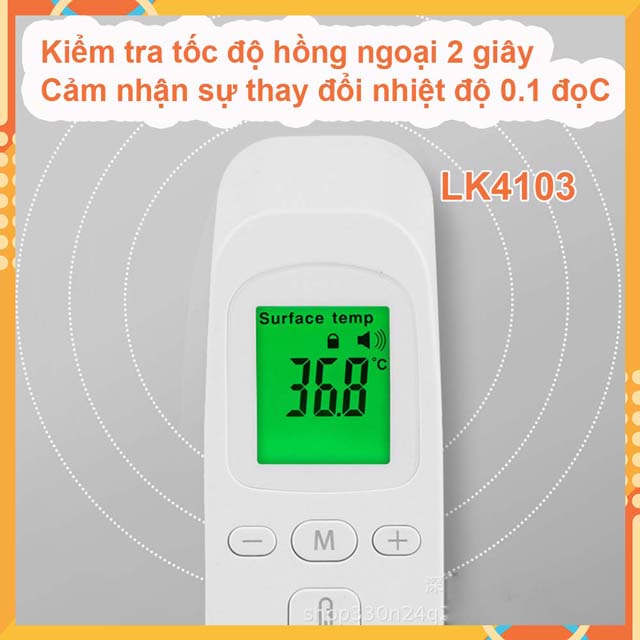 Nhiệt kế hồng ngoại đo không tiếp xúc chất lượng cao chính hãng [ đo được nước pha sữa , nhiệt độ bề mặt ] LK4103