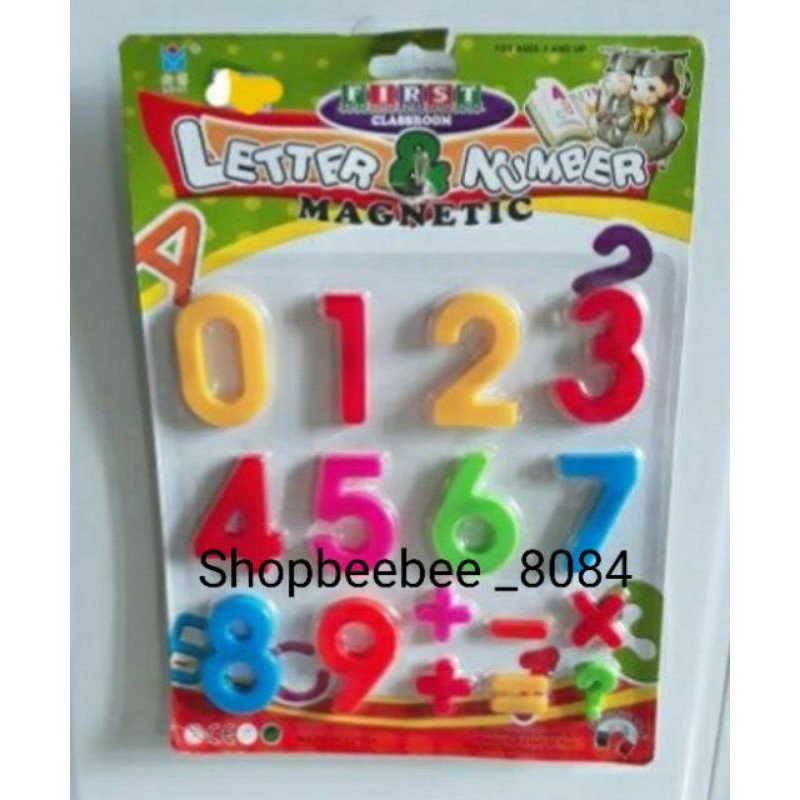 Bảng chữ cái nhựa số nhựa nam châm dành cho các bé