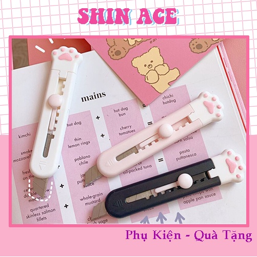 Dao rọc giấy chân mèo cute