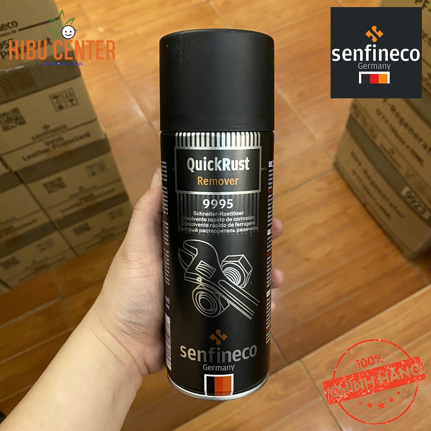 [Chuyên Nghiệp] Chai Loại Bỏ Gỉ Sét Senfineco 9995 – 450ML Quick Rust Remover, Hàng Đức Chính Hãng – HIBUCENTER