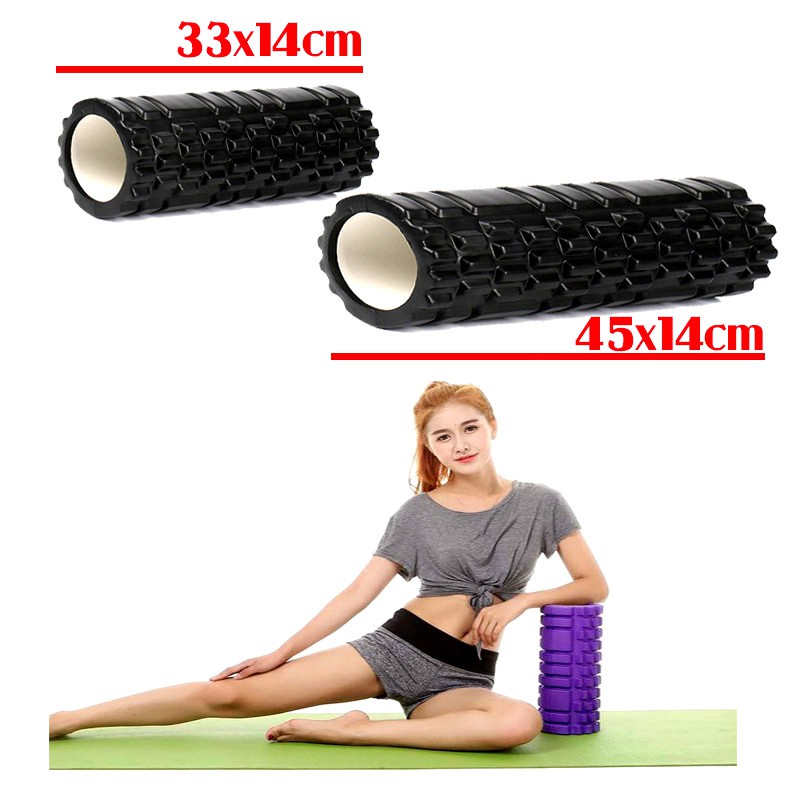 Con lăn massage hỗ trợ tập yoga bản dài 45x14cm