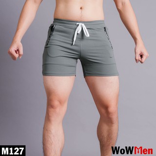 Quần Đùi Thun Nam Tập Gym Đi Bơi Mặc Ngủ Quần Short Slim Fit Ngắn Ôm Ngang Đùi - M127