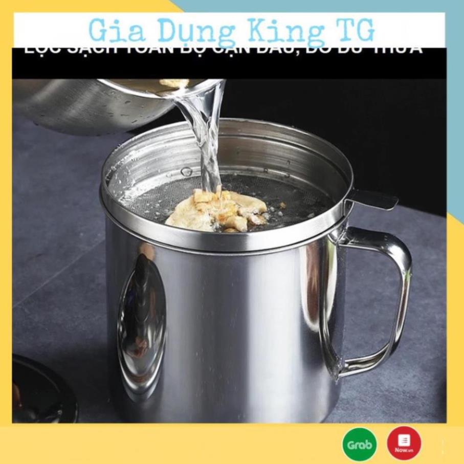 CA LỌC DẦU ĂN CÓ LƯỚI LỌC CẶN INOX 304 - King _PRO