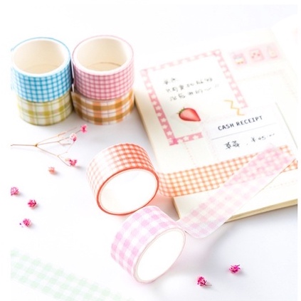 Hộp 4 cuộn washi grid tape