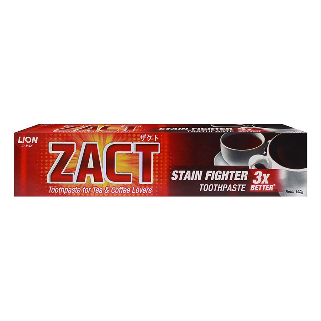 Kem Đánh Răng Tẩy Trắng Răng Lion Zact (190g)