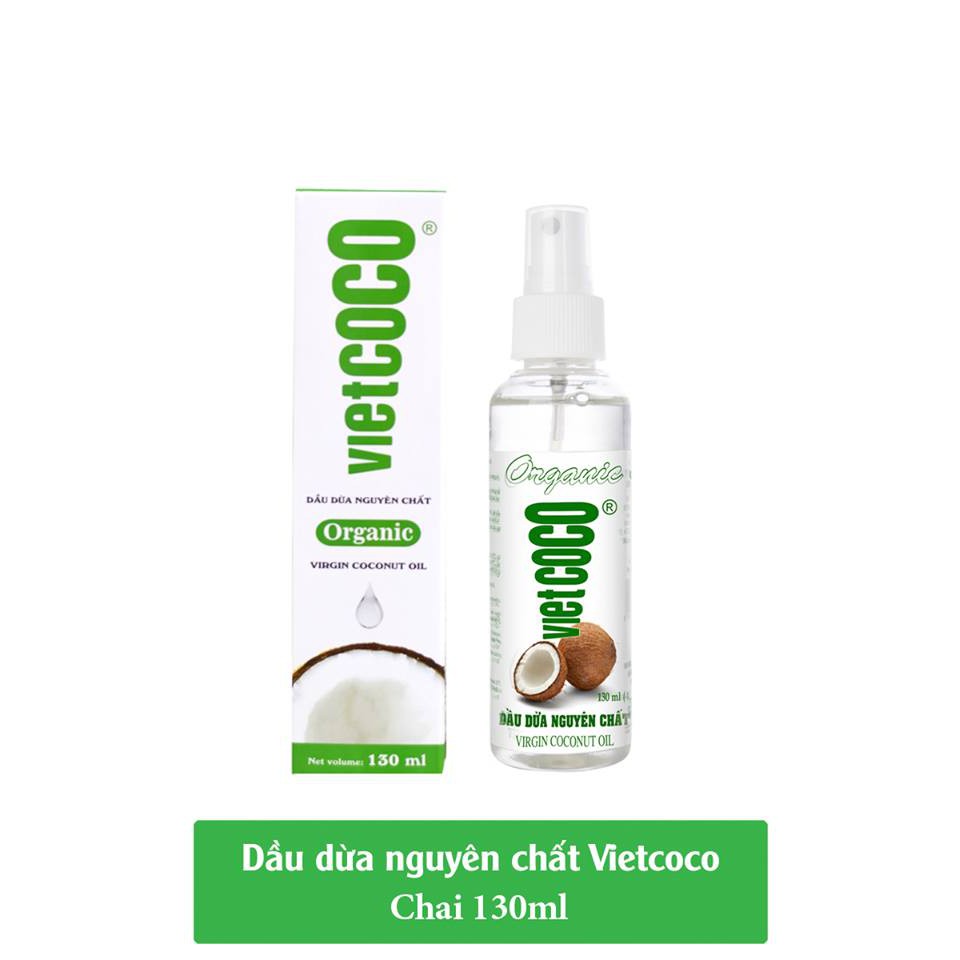 [Chai Xịt] Dầu Dừa 100% Nguyên Chất Vietcoco 130ml