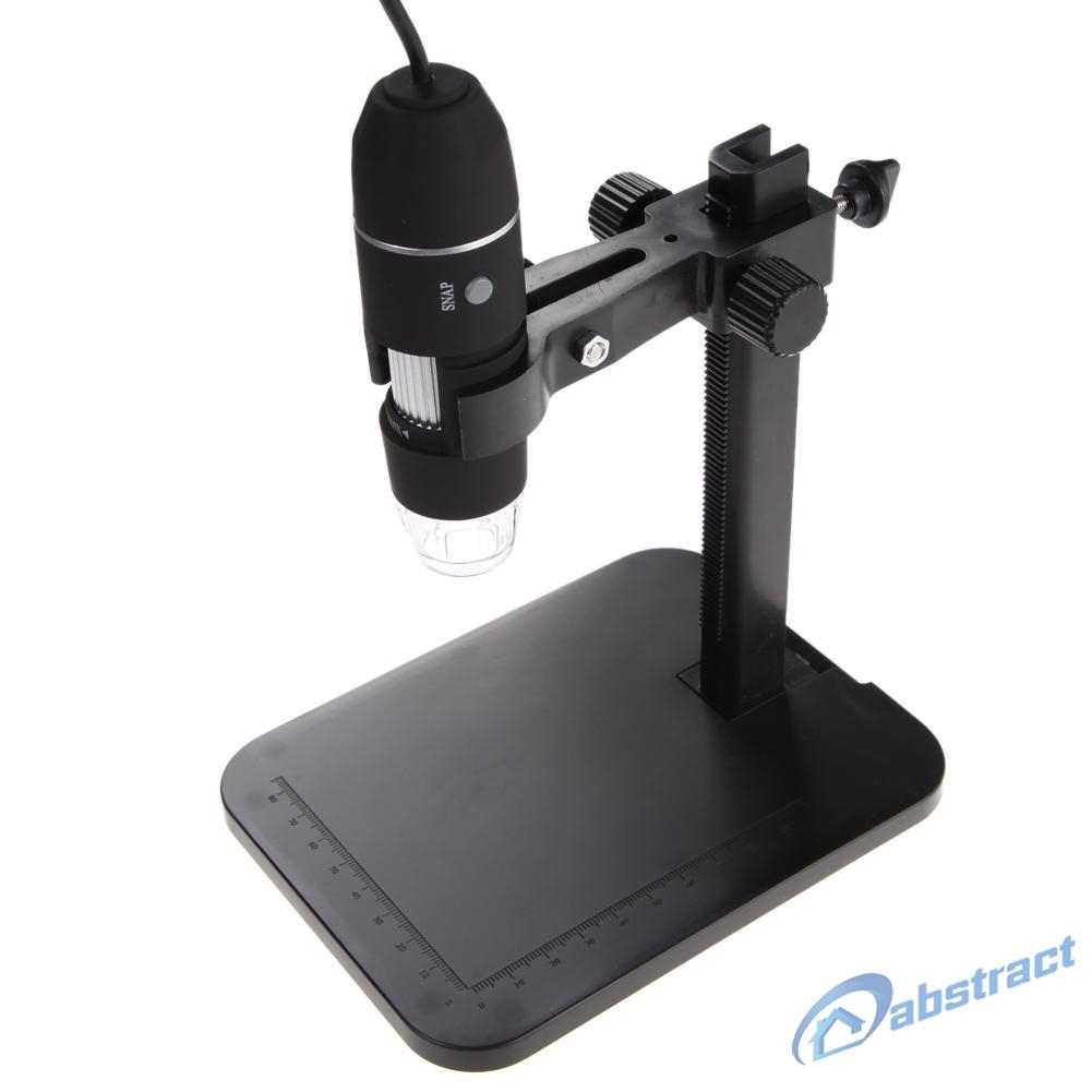 AB 1000X 8 LED 2MP USB Digital Microscope EndoscopeMagnifier Camera+Lift Stand
