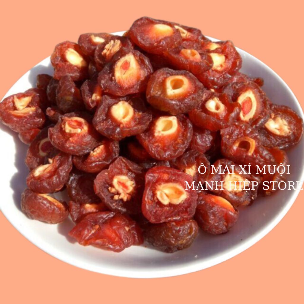 Ô mai đào nâu bổ đôi sấy dẻo thơm ngon