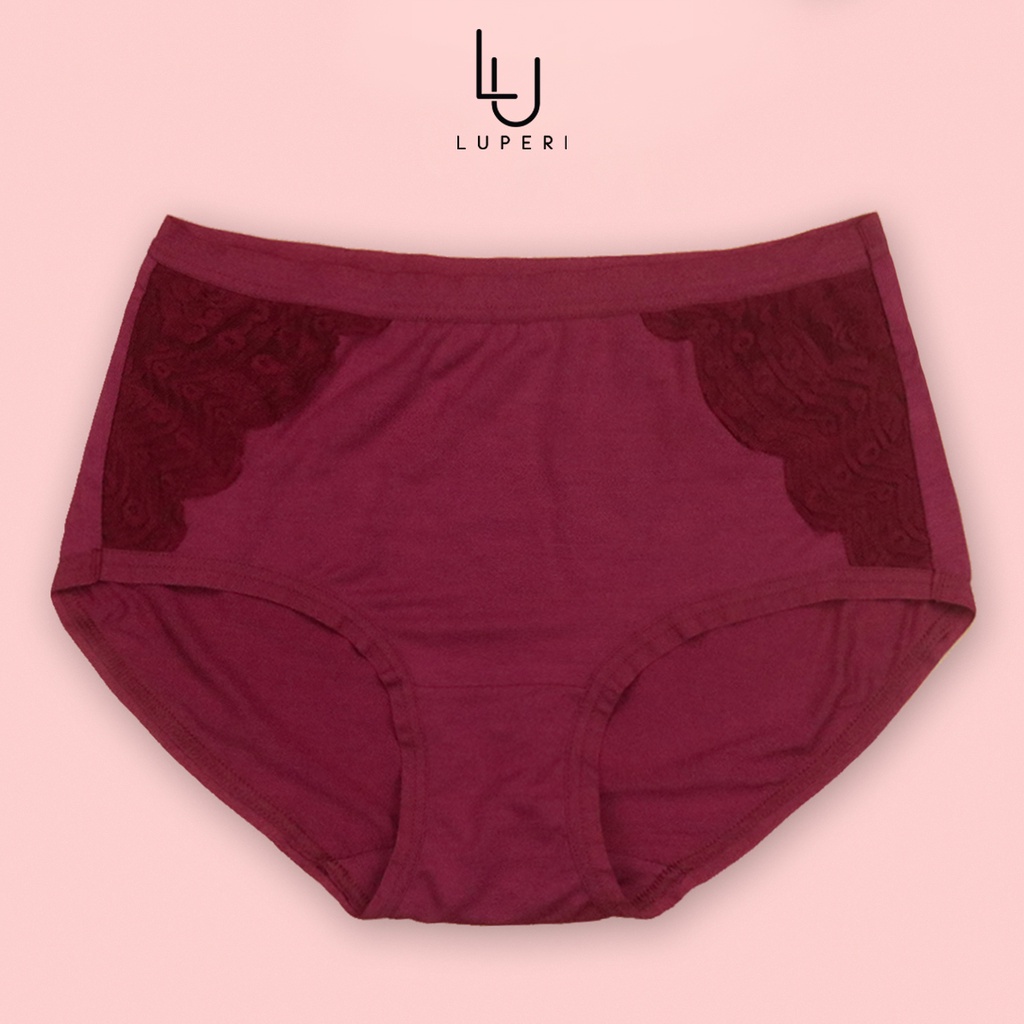 Quần Lót Nữ Cạp Vừa Phối Ren Sườn Luperi LUQL765