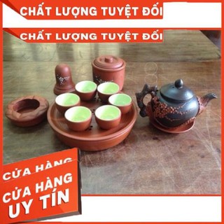 (Freeship) ẤM CHÉN / TÁCH TRÀ TỬ SA BÁT TRÀNG  ĐẮP NỔI CAO CẤP NHẤT THỊ TRƯỜNG , TẶNG KÈM BỘ BA SẢN PHẨM NHƯ TRONG HÌNH