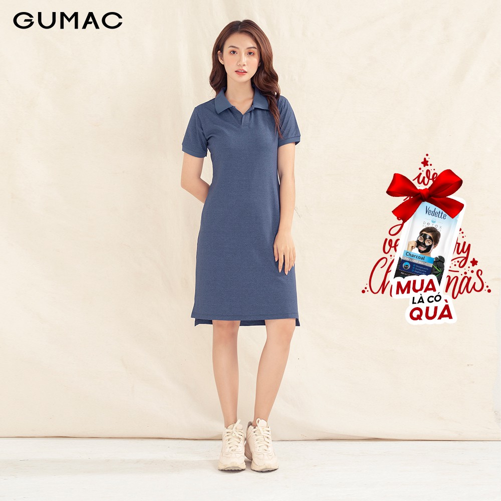 [Mã WAGU12 giảm 20% tối đa 50k đơn 150k] Đầm polo nẹp xẻ V DA1008 GUMAC