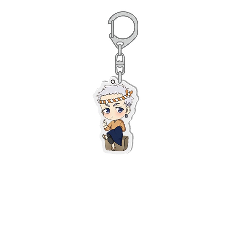 Tokyo Revengers Keychain Anime 6CM Acrylic Bag Pandant Keyring Key Chain Cute Mikey Hanagaki Ryuguji Gift