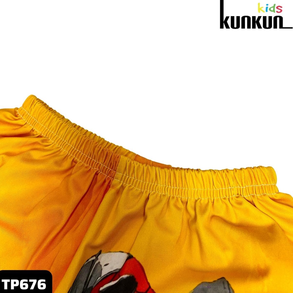 Đồ bộ bé trai KUNKUN TP676 tay ngắn in hình người nhện spiderman chất thun lạnh thoáng mát size từ 10-60kg