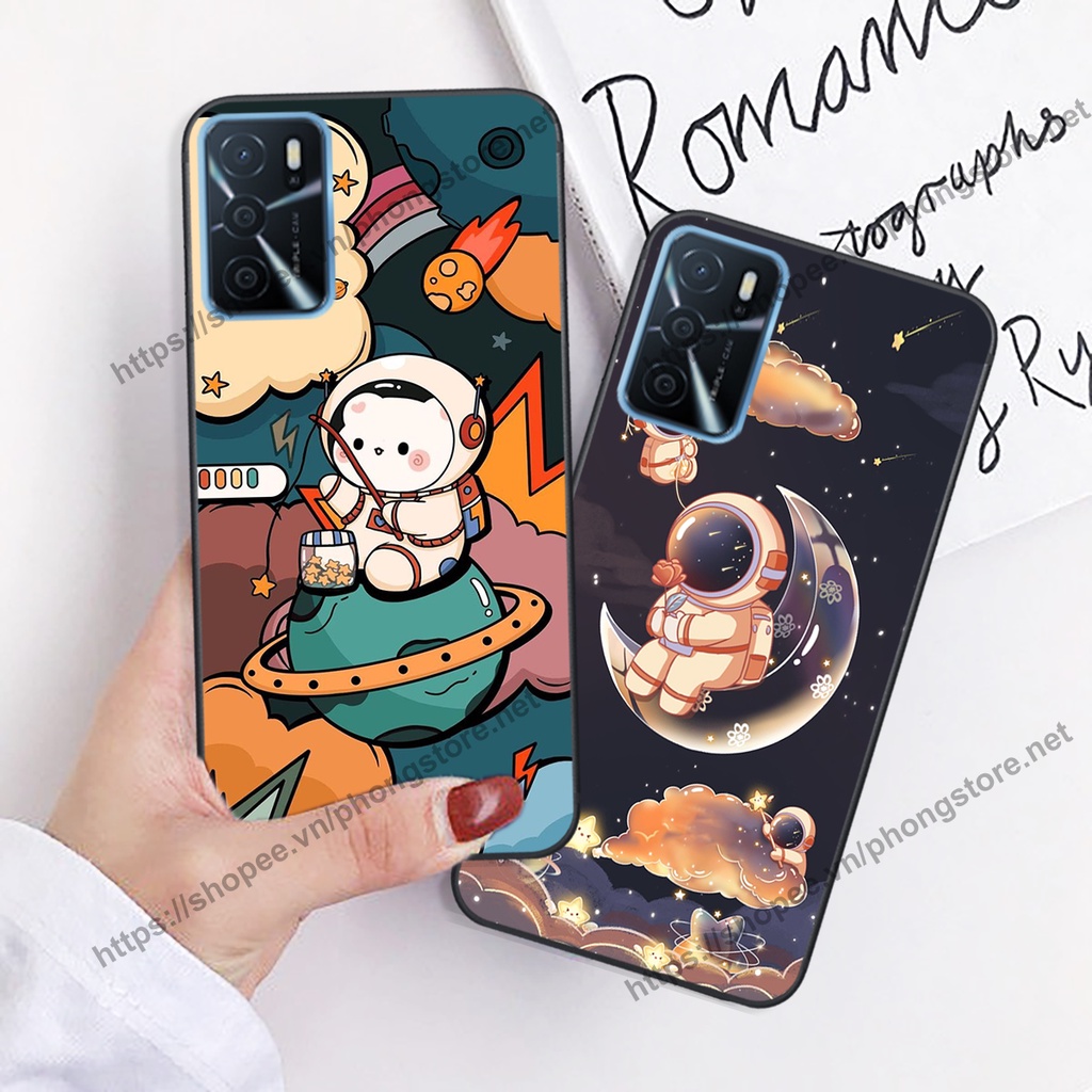 Ốp lưng Oppo A16 / A16K vũ trụ phi hành gia cực hot siêu cute-rẻ-bền
