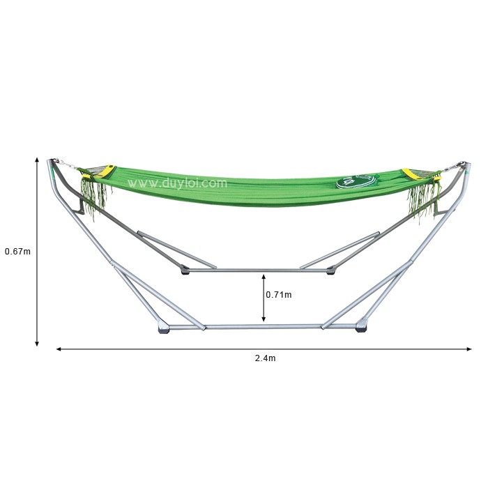 Bộ võng xếp Duy Lợi thép - CỠ NHỎ  (Qùa tặng 20 móc áo)