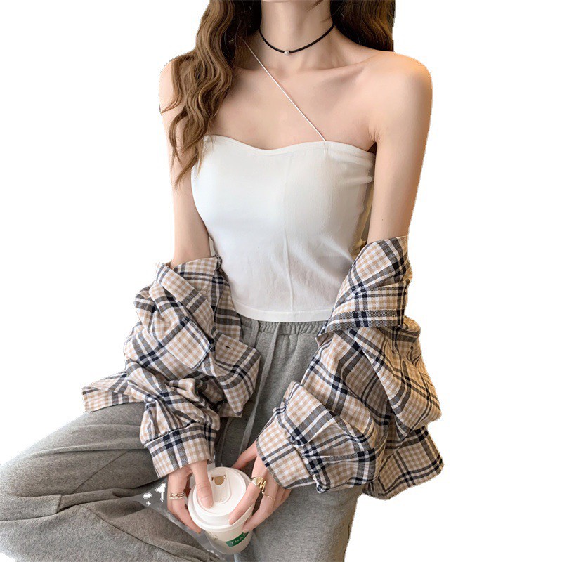[Xả - dọn kho]Áo Bra ngực lót nữ quây 1 sợi bún chéo ngang có đệm ngực Pasana0090