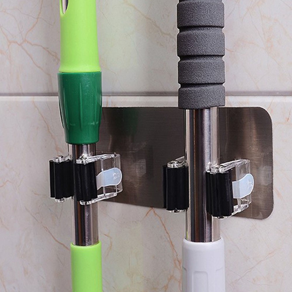 Móc dán tường treo chổi tiện dụng