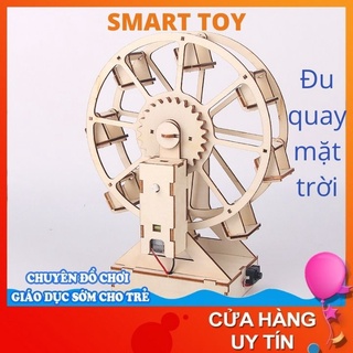 Đồ chơi trẻ em vận động lắp ráp mô hình đu quay bằng gỗ cho bé trai bé gái đồ chơi giáo dục phát triển khoa học STEM