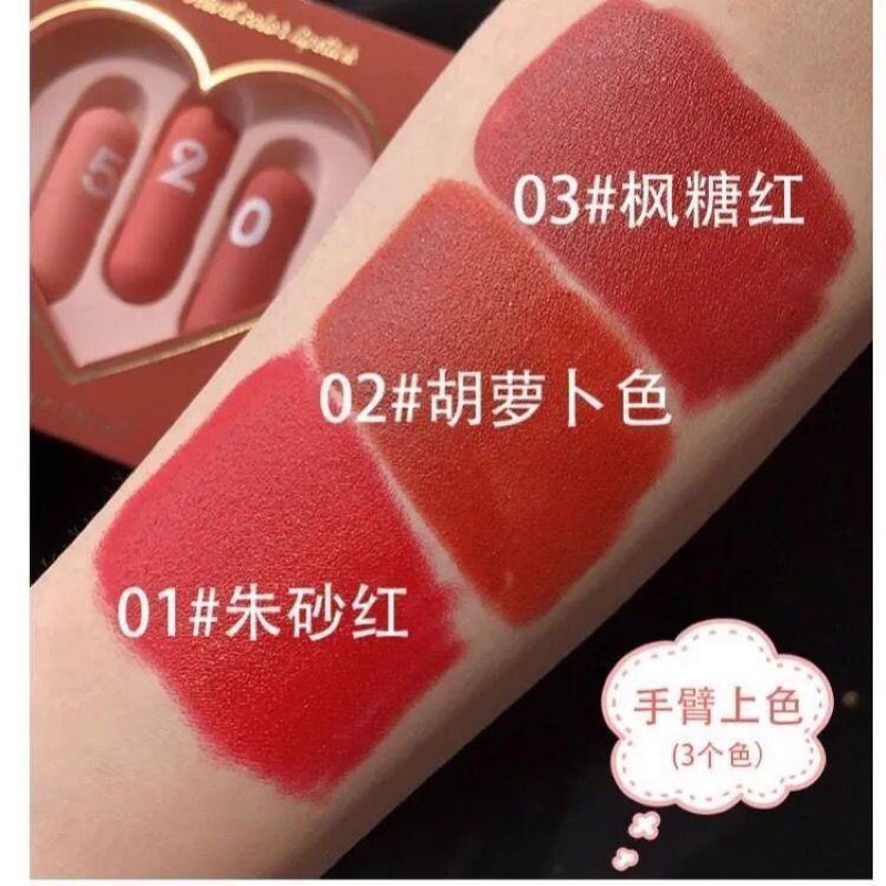 Sét Son sáp 520 siêu xinh - sét 3 cây