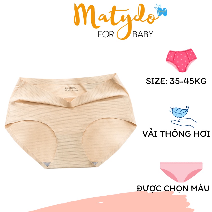 Quần lót nữ đúc su thun lạnh thông hơi không đường may mềm mại QL03