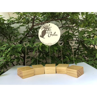 đế gỗ quảng cáo, chân đế gỗ cài giá, đế quảng cáo