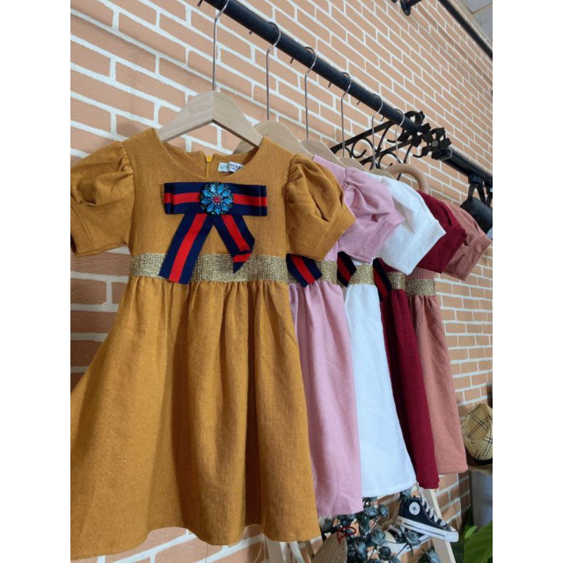 Đầm babydoll trắng chất liệu nhung tăm nhập Hàn Quốc