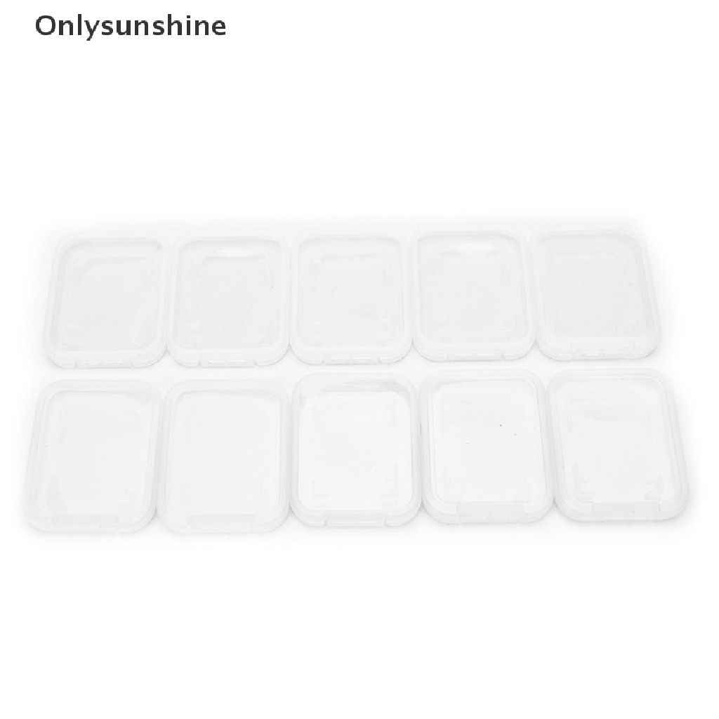 Bộ 10 Hộp Nhựa Trong Suốt Đựng Thẻ Nhớ SDHC