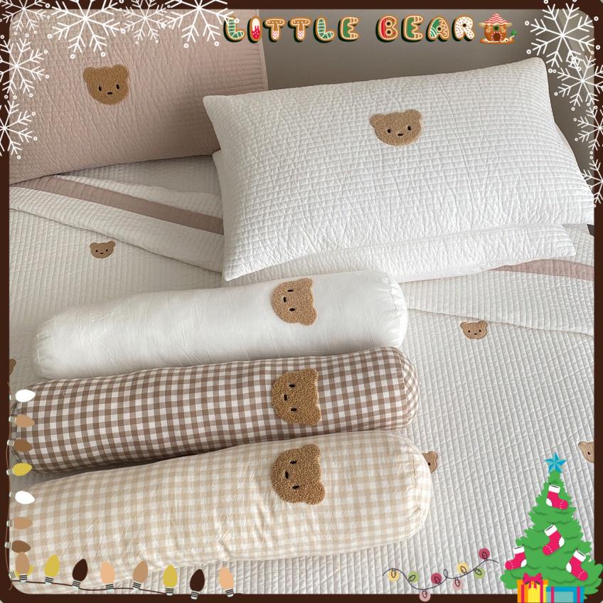 Gối ôm cho bé cotton cao cấp phong cách hàn quốc- Little Bear