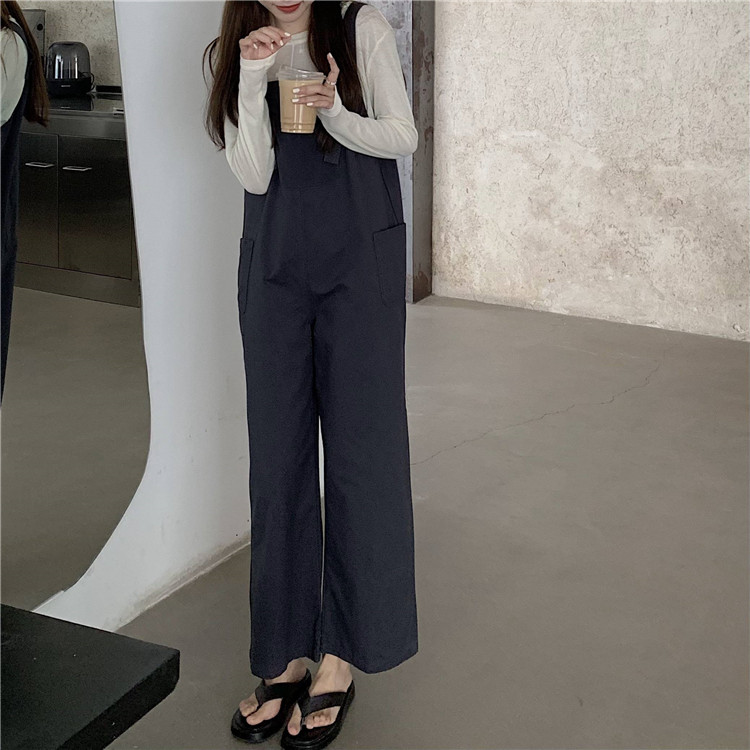Quần Yếm Ống Rộng Màu Trơn 42727 | BigBuy360 - bigbuy360.vn