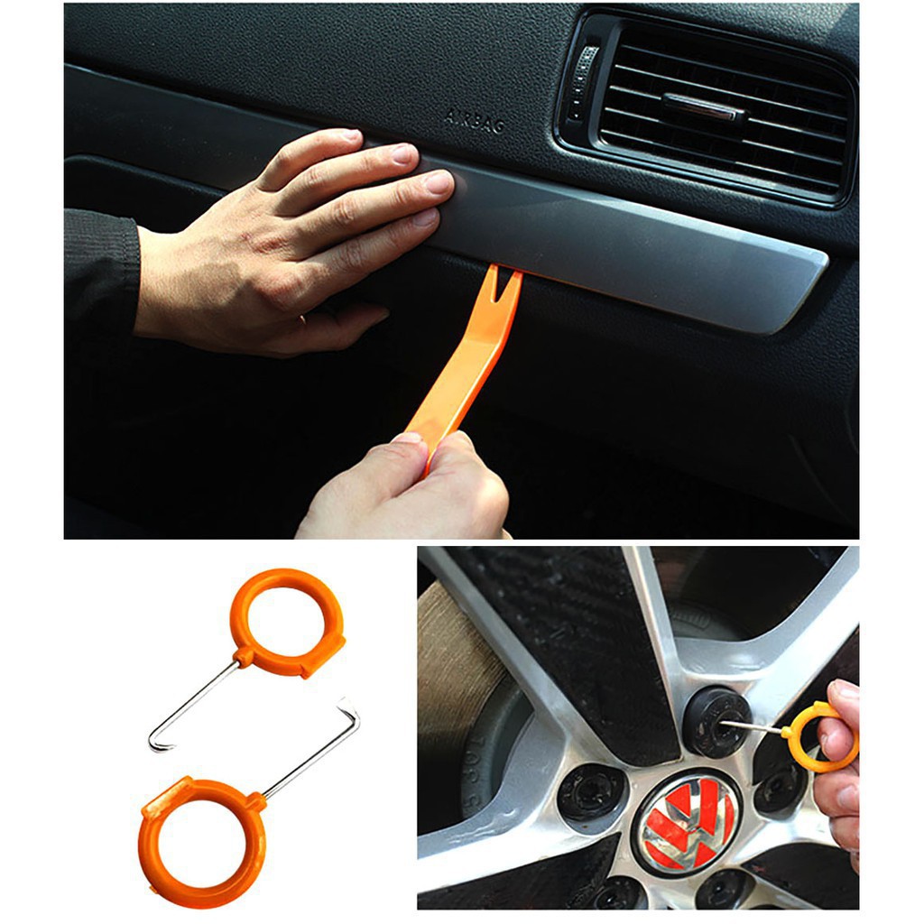 Bộ 12 dụng cụ tháo gỡ bảng điều khiển âm thanh xe hơi chuyên nghiệp