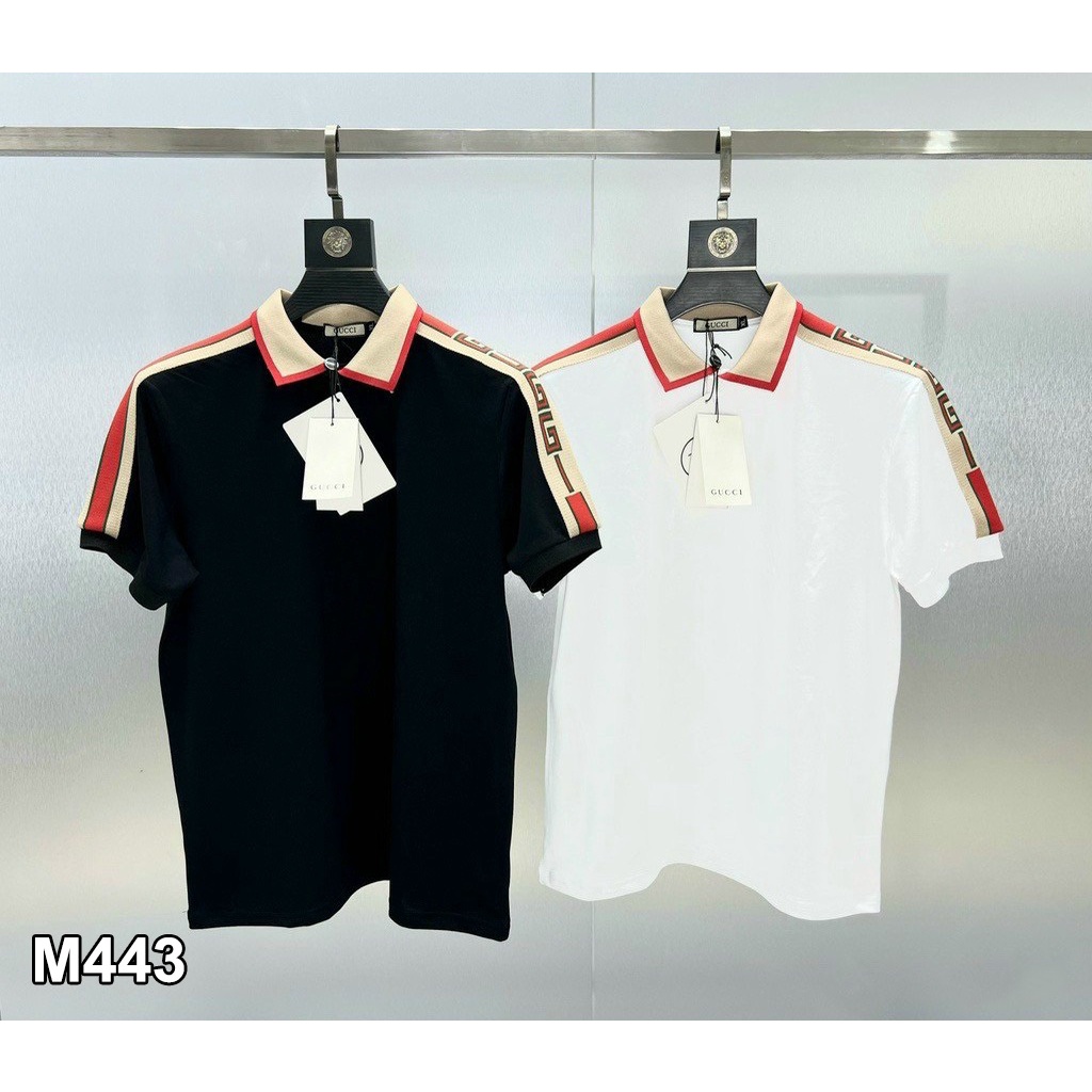 Polo nam nữ cổ bẻ, hàng hot new mới về 2022, thương hiệu gucci, màu sắc viền cổ tay đẹp, trẻ trung