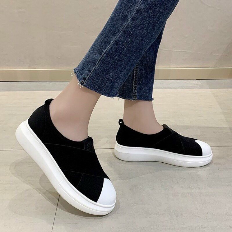 Giày Slipon sò chun chéo hàng loại 1