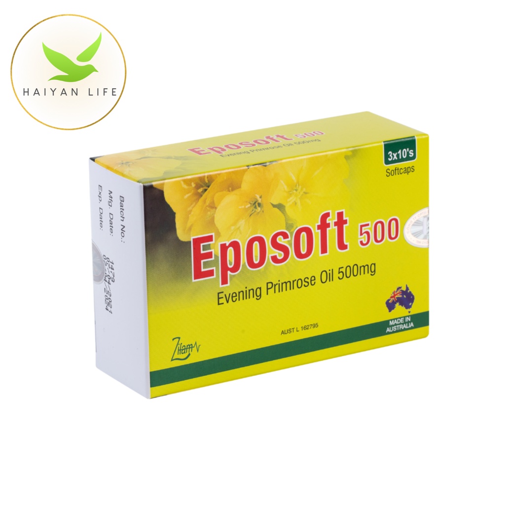Eposoft – Cân bằng nội tiết tố giúp da sáng mịn, mềm mại, giảm thâm nám - hộp 30 viên