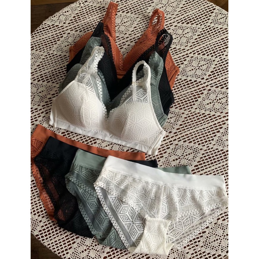 Bộ Đồ Lót Không Gọng Đệm Mỏng Ren Cao Cấp S189 | BigBuy360 - bigbuy360.vn