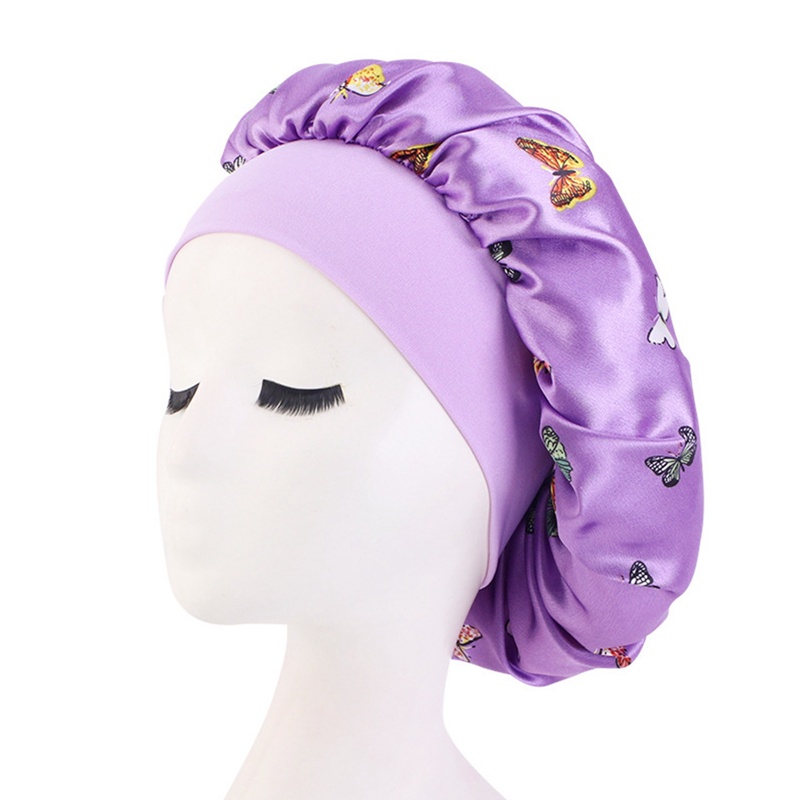 Mũ Trùm Đầu Khi Ngủ Vải Satin Chăm Sóc Tóc Cho Nam Và Nữ