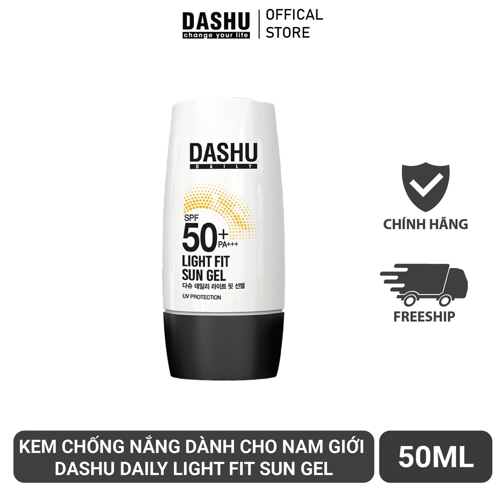 [Chính Hãng] Kem chống nắng dành cho nam giới - DASHU Daily Light Fit Sun Gel 50ml