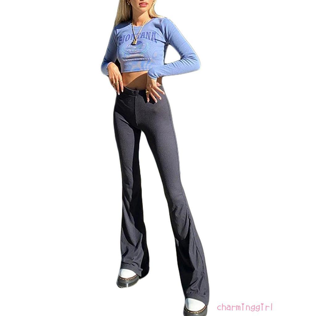 Quần Dài Ống Loe Thời Trang Dành Cho Nữ