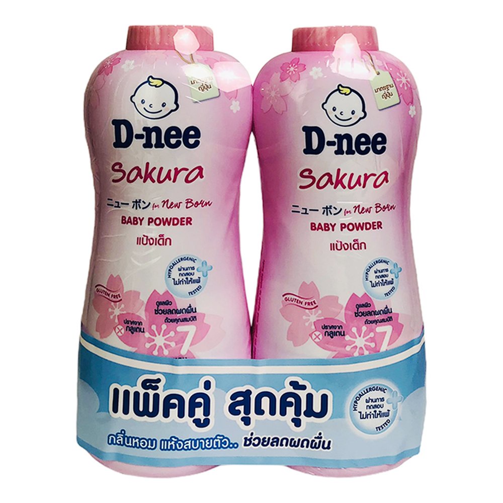 Combo 2 Chai Phấn Rôm Dnee Baby Powder 350g Thái Lan