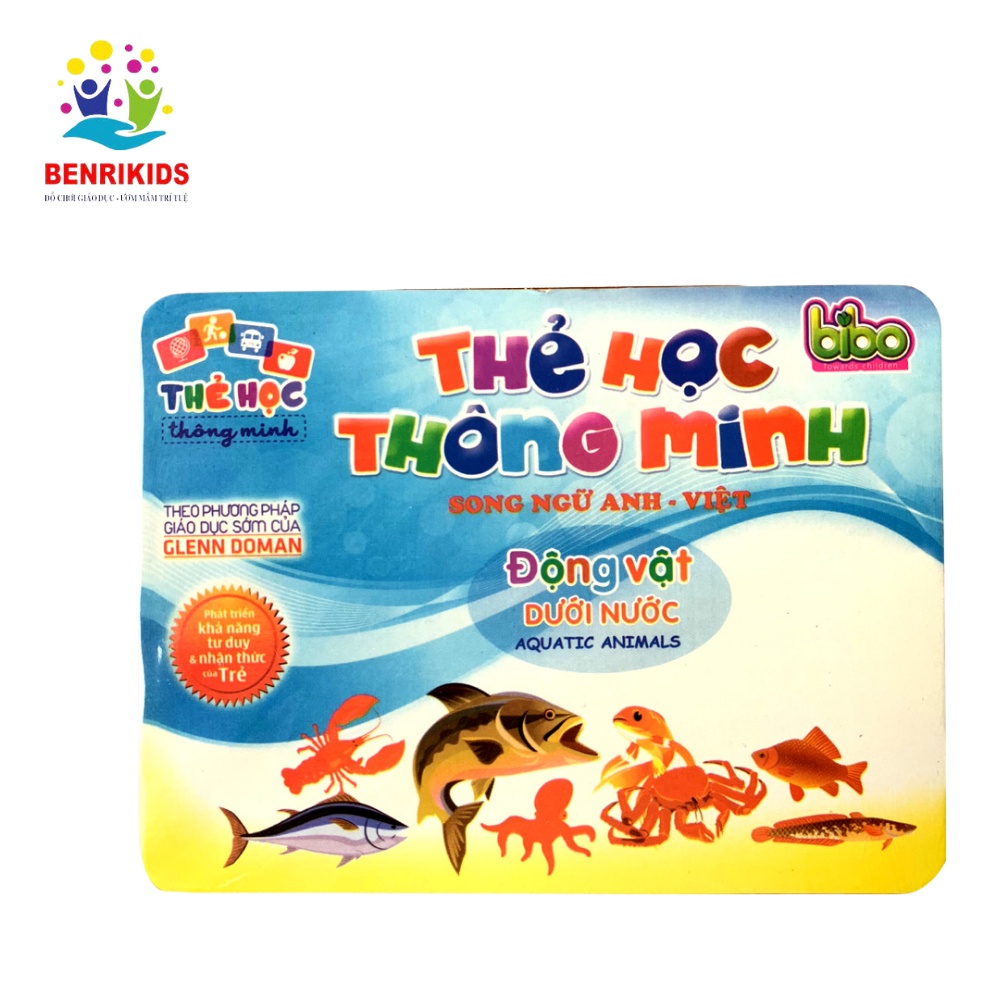 Thẻ Học Thông Minh Bibo Cho Bé Học Tiếng Anh Chủ Đề Động Vật Dưới Nước
