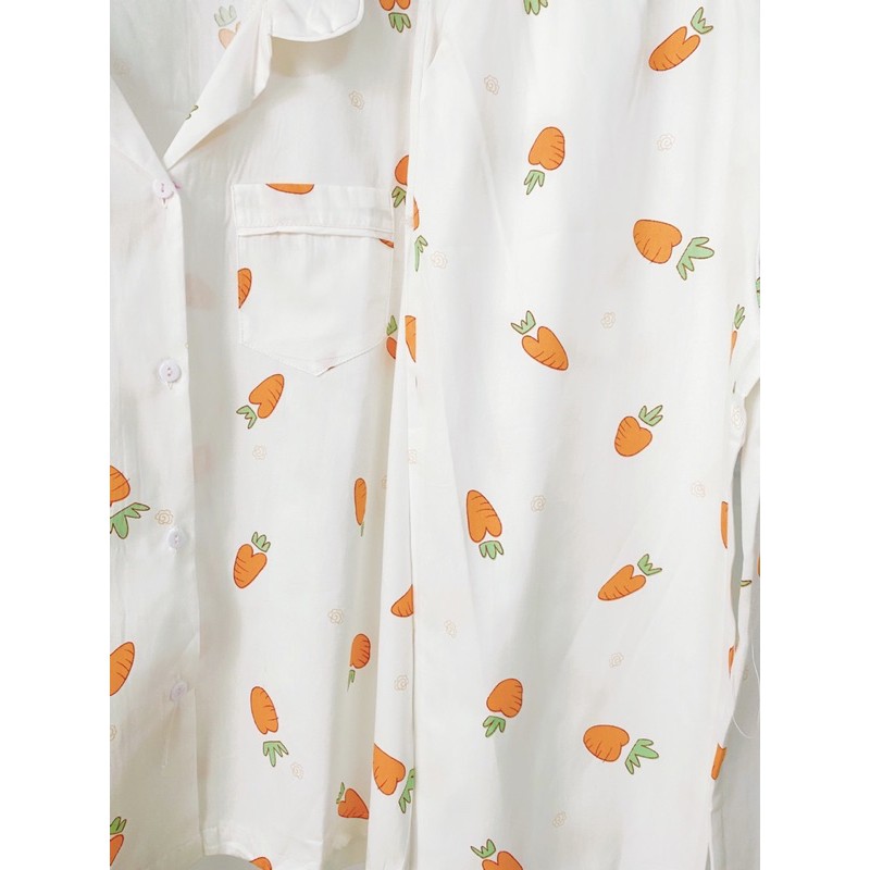 Pizama xô tre / thô nhung tay dài quần dài comic | BigBuy360 - bigbuy360.vn