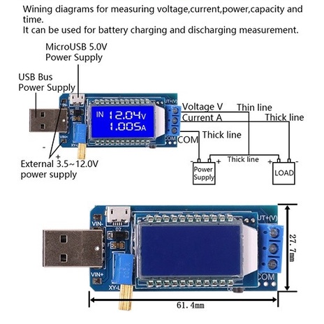 Mô Đun Tăng Áp DC-DC 5V Sang 3.5V / 9V / 12V DC 1.2V-24V XY-LUP Có Màn Hình LCD