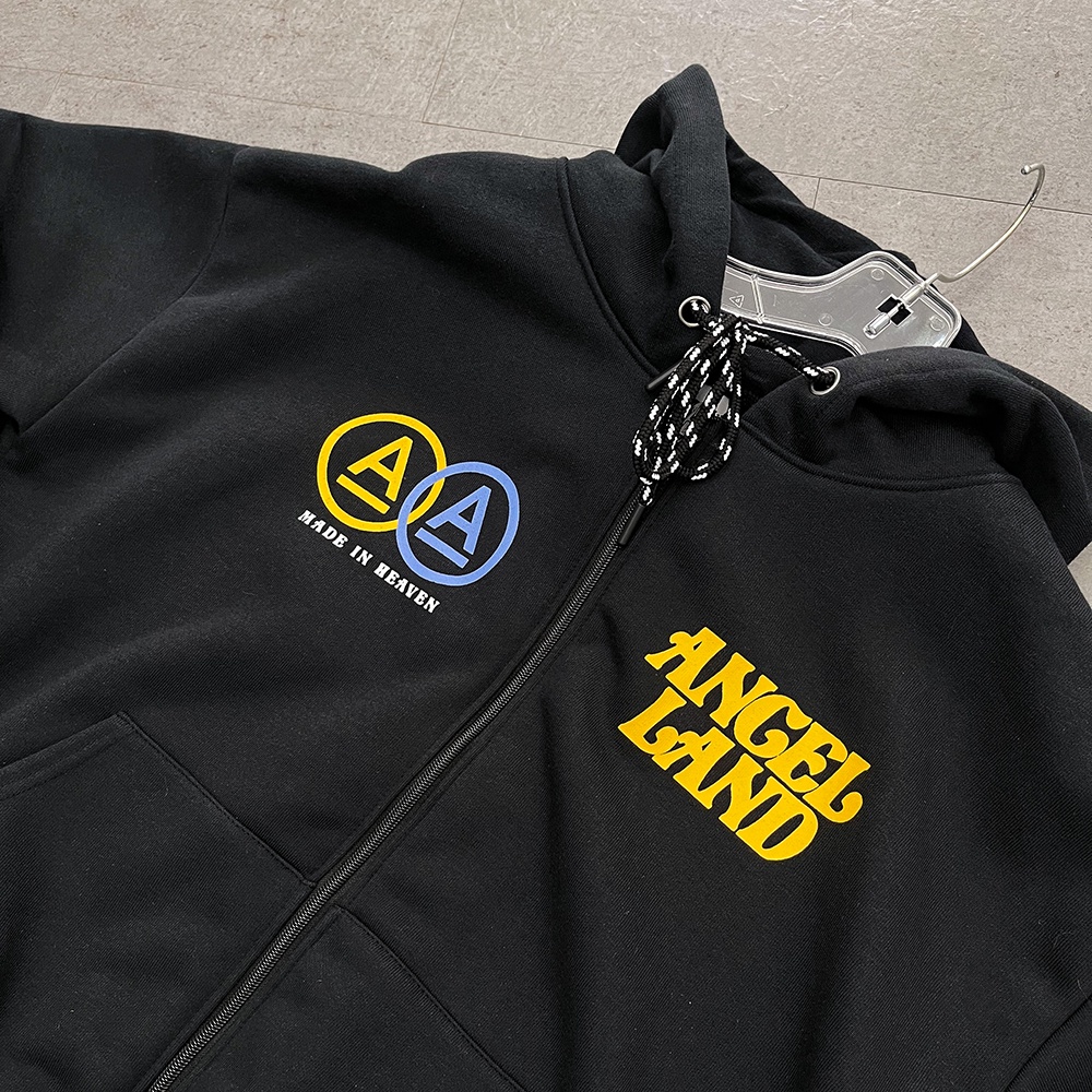 Áo Khoác Hoodie Khoá Kéo Angel-Land Night In Space Black Zip Hoodie Nỉ Bông - NZB