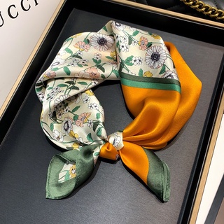 Khăn Lụa Vuông Gucci Khăn Quàng Cổ Khăn Thắt Nơ Quấn Túi Màu Đỏ Cao Cấp Linh Tây- Siêu Mềm Mịn, Không Kích Ứng Da 70*70