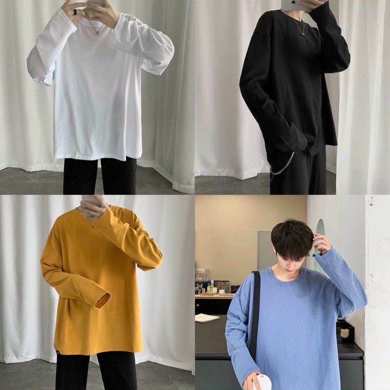Áo Thun tay dài unisex Nhiều màu | BigBuy360 - bigbuy360.vn
