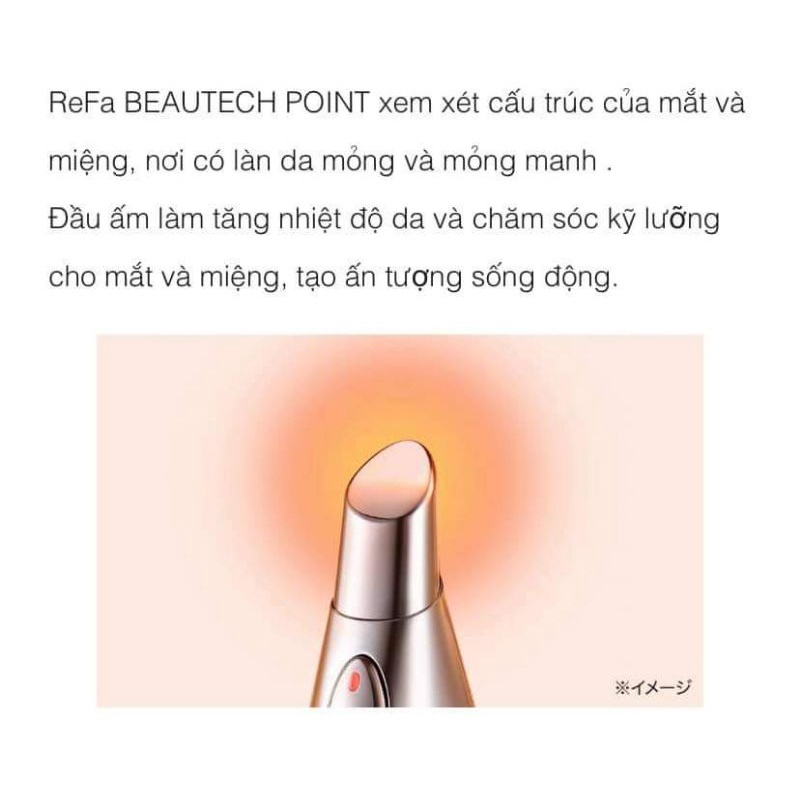Máy chăm sóc da xóa nhăn mắt môi ReFa Beautech Point