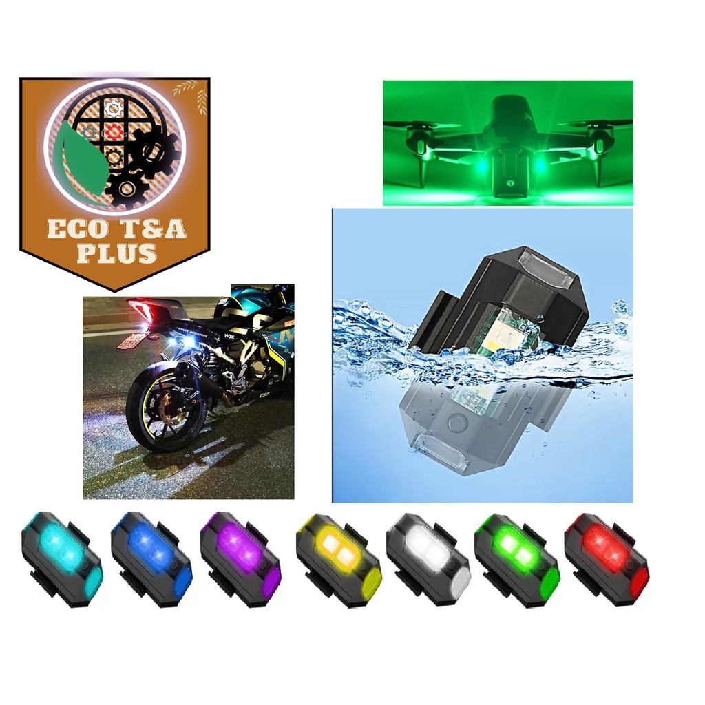 Đèn Nháy Cảnh Báo Ban Đêm- Giao hàng Nhanh - 32 chế độ Nhấp Nháy + 7 màu