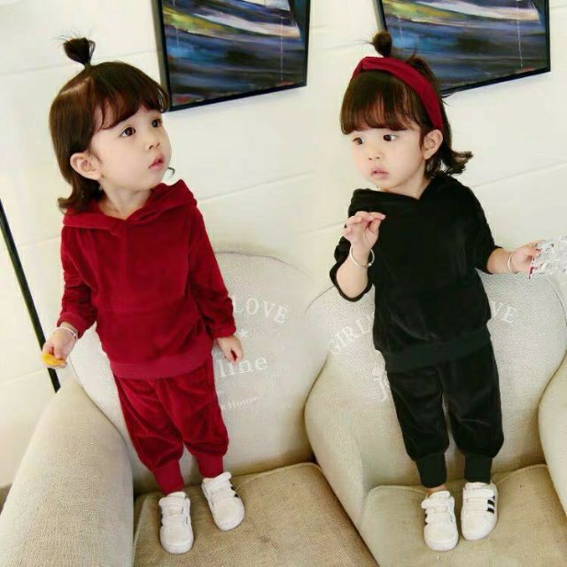 Bộ Nhung Tai gấu LL372 cho bé 8-18kg | BigBuy360 - bigbuy360.vn