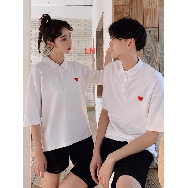 Áo polo tim đỏ DA3