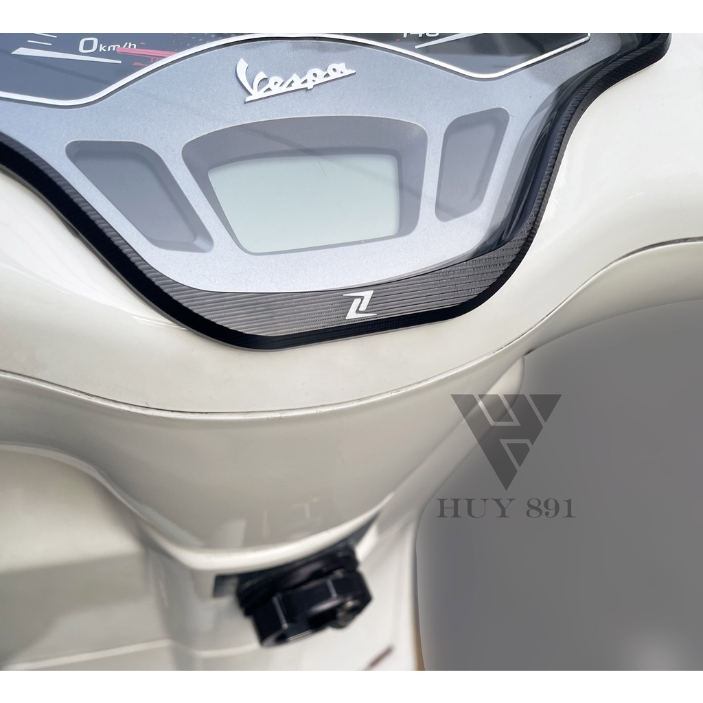 Viền đồng hồ nhôm CNC Logo Z cho xe Vespa Sprint Primavera Notte
